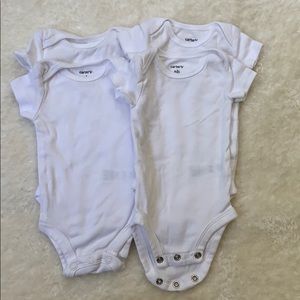 Carters Newborn white onesies